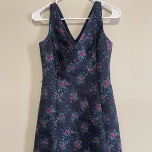 Etcetera Formal Flower Dress, Navy Blue, Size 00